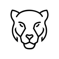 Vector graphic of a tiger's head, Tiger head vector Art, Icon, Logo and Graphics. Tiger head outline and line art illustration design.