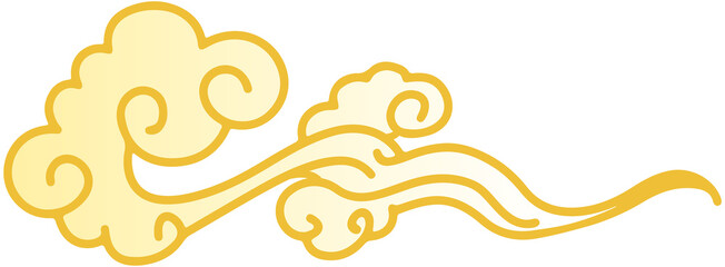 Fototapeta premium Mid-Autumn Festival cloud decoration 