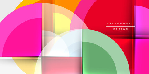 Obraz premium Target circle geometric abstract shapes. Vector Illustration For Wallpaper, Banner, Background, Card, Book Illustration, landing page