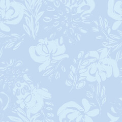 Fototapeta premium Pastel Abstract Floral Seamless Pattern Design
