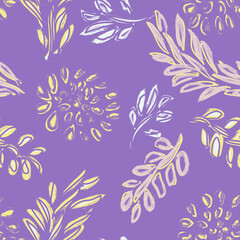 Pastels Tropical Leaf Seamless Pattern Design