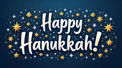 Naklejka premium Jewish holiday Hanukkah concept. Menorah with burning candles