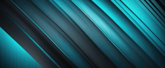 Obraz premium Abstract Cyan and black light pattern gradient metal texture background