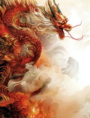 Red Dragon New Year Celebration
