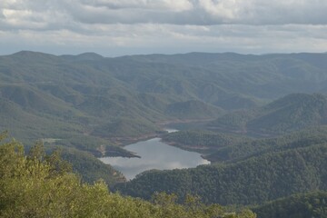 Mountain landscape in Turkey. A mountain landscape from a bird's-eye view.