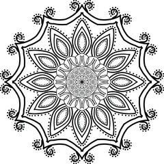line art mandala design and illustrator
