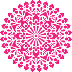 Beautiful flower art and mandala vector design