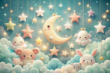 Cute Night Photography Backgrounds: Adorable Night Scenes, Sweet Dreamscapes, Starry Night Backdrops, Magical Night Photos