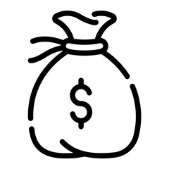 money bag Line Icon