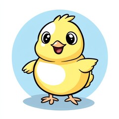 Fototapeta premium Cute Chick Cartoon Illustration 