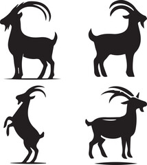 Elegant Goat Silhouettes Collection