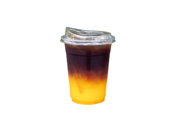 roasted coffee orange juice amaricano iced cold drinks no sugar menu tasty