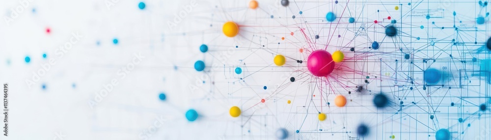 Poster Realtime AIdriven anomaly detection in largescale networks top view with smart interface visualization futuristic tone Colored Pastel
