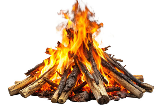 fire in the fireplace