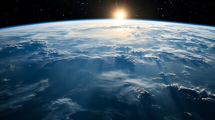 Stunning Sunrise Over Earth From Space: A Breathtaking View of Our Planet