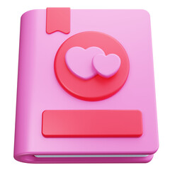 book 3d Render Icons