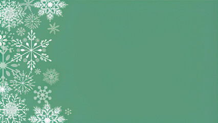 green background with leaves