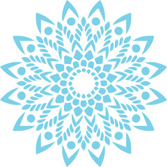 Beautiful flower art and mandala vector design