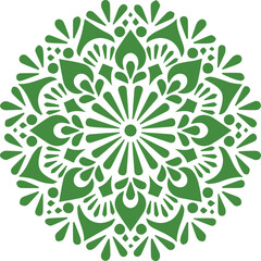 Beautiful flower art and mandala vector design