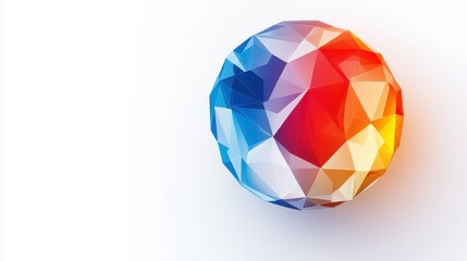 Vibrant Orb Design with Interlocking Triangles