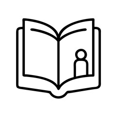 open book for self help icon