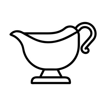 recommend clip art: gravy boat icon, mental health day line art, mental health day icon - simple black line art icon of gravy boat, for mental health day celebrations. mental health day vector art.