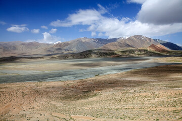 Mountains at the Tajikistan-Kyrgyzstan border at the Kyzylart Pass