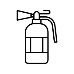 fire extinguisher icon, bonfire night line art, bonfire night icon - simple black line art icon of fire extinguisher, for bonfire night celebrations. bonfire night vector art.