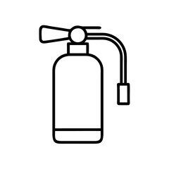 fire extinguisher icon, bonfire night line art, bonfire night icon - simple black line art icon of fire extinguisher, for bonfire night celebrations. bonfire night vector art.