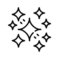 shimmering sparks icon, bonfire night line art, bonfire night icon - simple black line art icon of shimmering sparks, for bonfire night celebrations. bonfire night vector art.