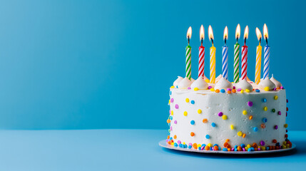 A delightful photo of colorful sweets, perfect for birthday or anniversary greetings. Captures the celebratory atmosphere with a focus on fun and indulgence.