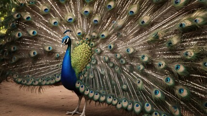 Obraz premium peacock with feathers