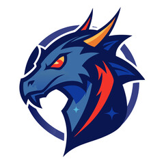 Cosmic Dragon mascot logo