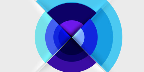 Fototapeta premium Target circle geometric abstract shapes. Vector Illustration For Wallpaper, Banner, Background, Card, Book Illustration, landing page