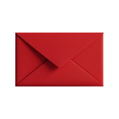 Sending a red envelope office desk design close-up concept