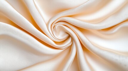 Obraz premium Silky, light-colored fabric with a swirling pattern.