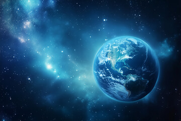 Fototapeta premium Blue Earth Background Image