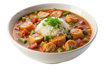 Fototapeta premium chicken with rice and vegetables