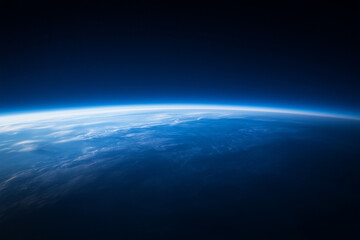 Blue Earth from Space Background