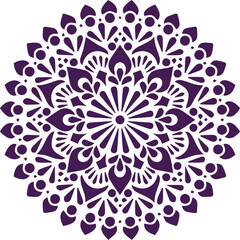 Beautiful flower art and mandala vector design