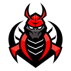 Samurai Scorpion mascot logo design