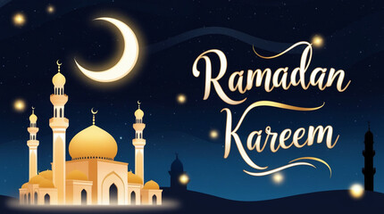 ramadan kareem greeting card