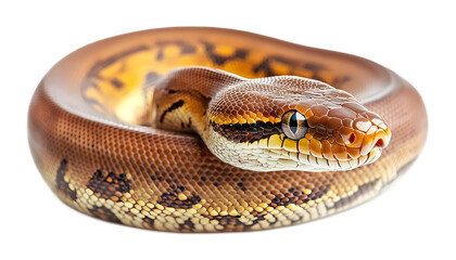 Obraz premium Boa reptile snake isolated on a transparent background