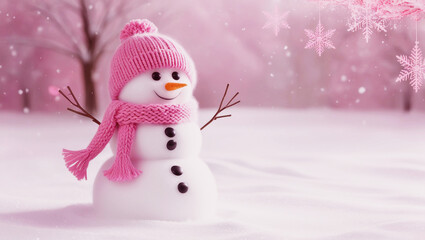 Obraz premium snowman on snow