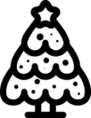 christmas tree icon for templates.