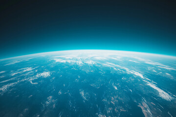 Blue Earth from Space Background