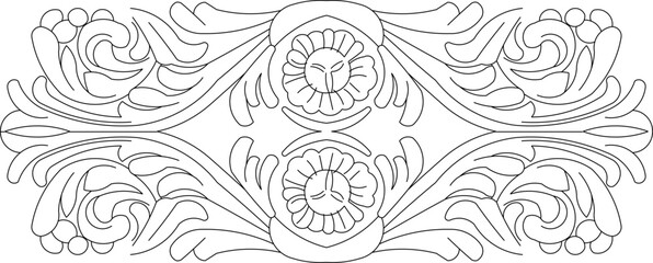 illustration design sketch vector image icon logo symbol decoration ornament background pattern modern traditional ethnic floral line