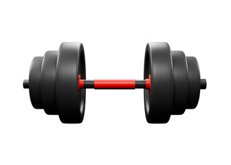 3D low poly gym equipment icon