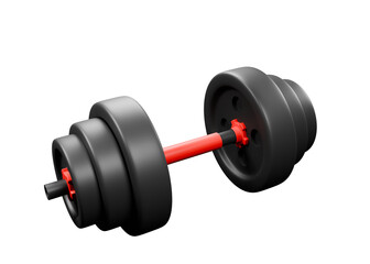 3D low poly gym equipment icon