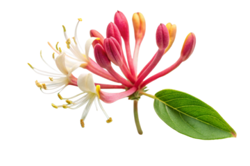 pink lily isolated on white
